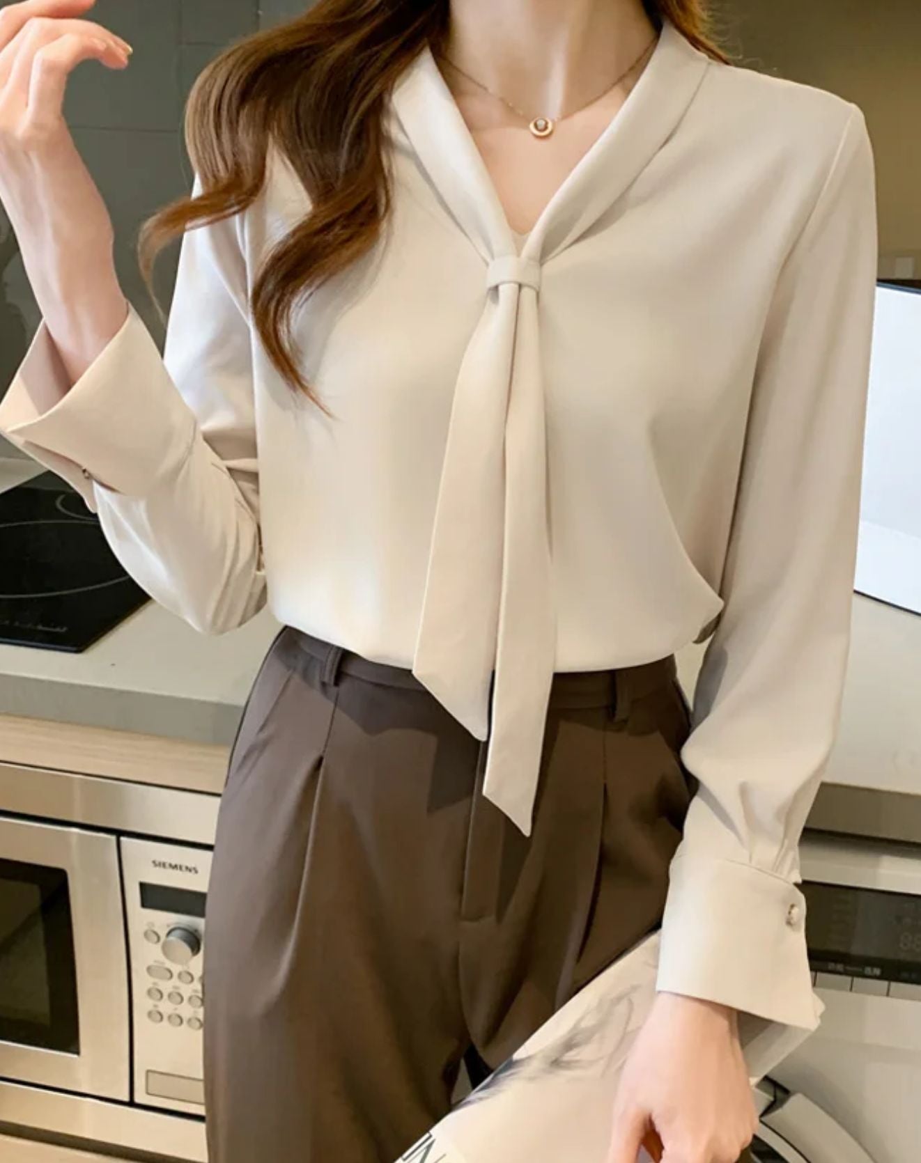 Blusa Margot com Laço Frontal