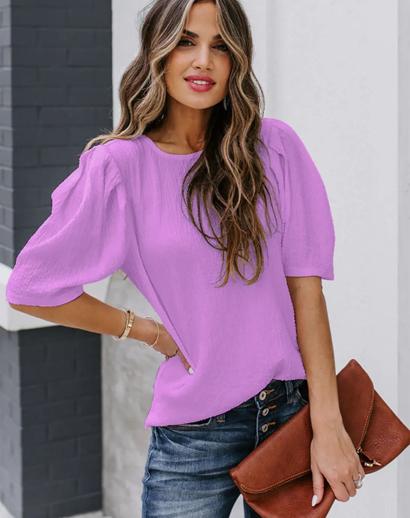 Blusa Key com Mangas Balão