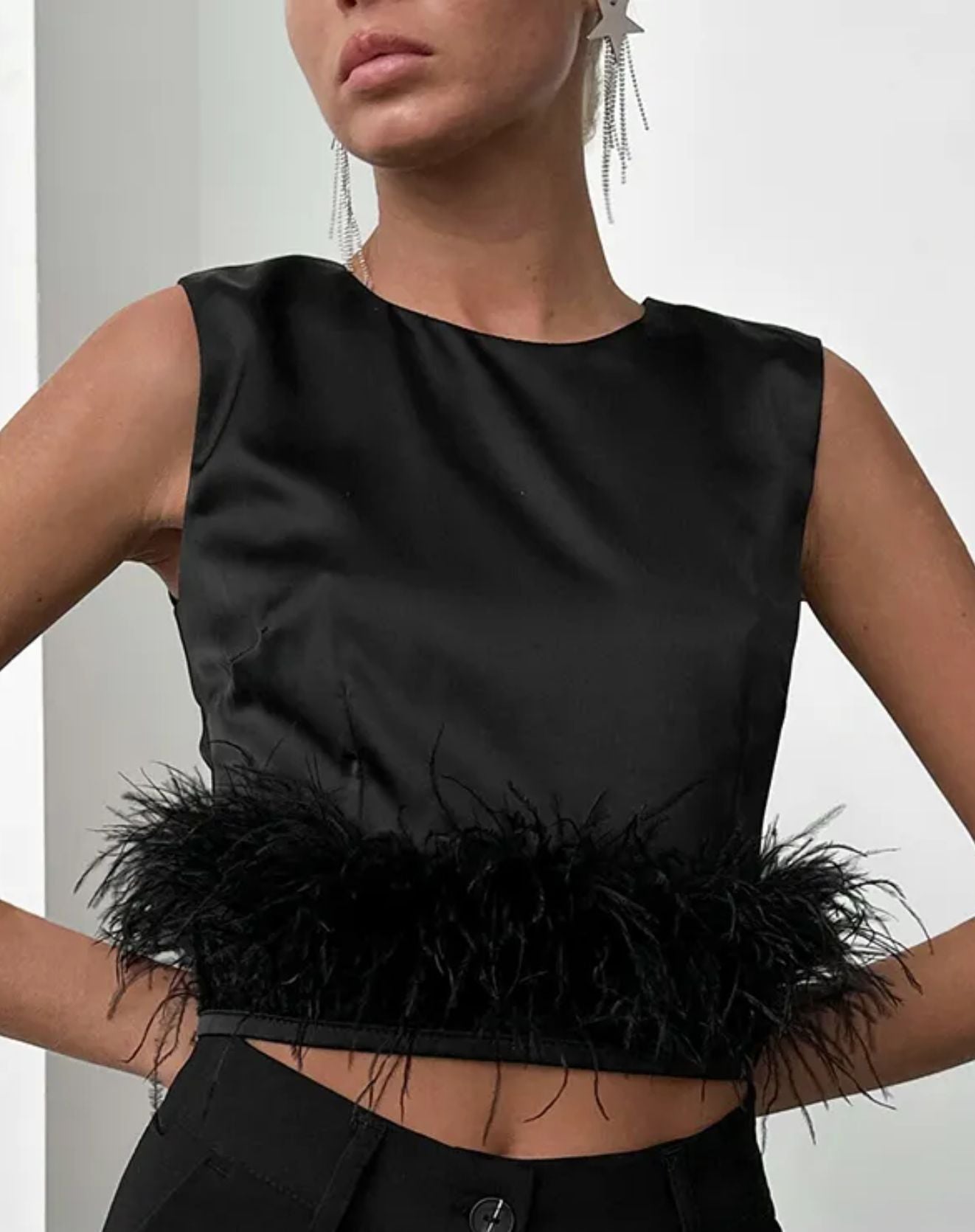 Blusa Plumma sem Mangas