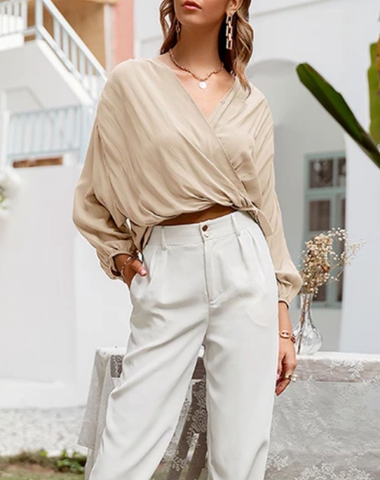 Blusa Puff Mangas Bufantes - Amalle