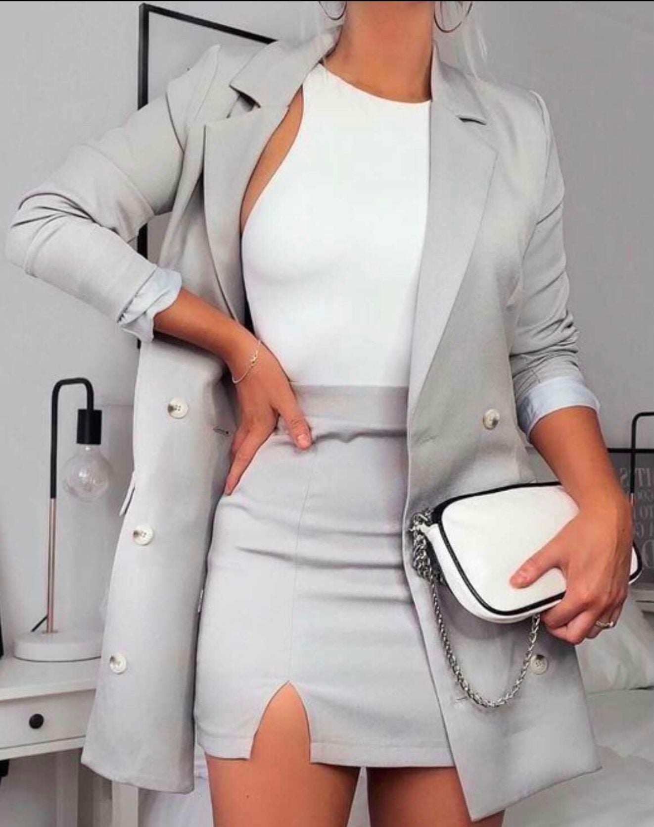 Blazer Cinza - Amalle