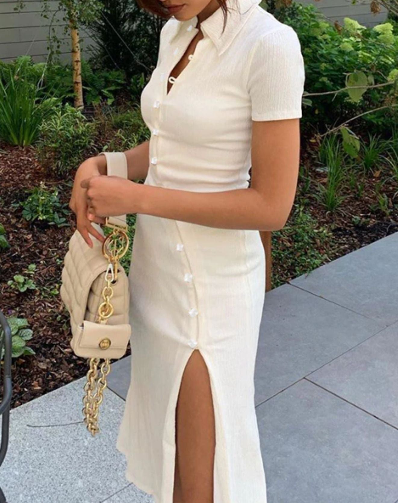 Vestido Curve Buttons - Amit