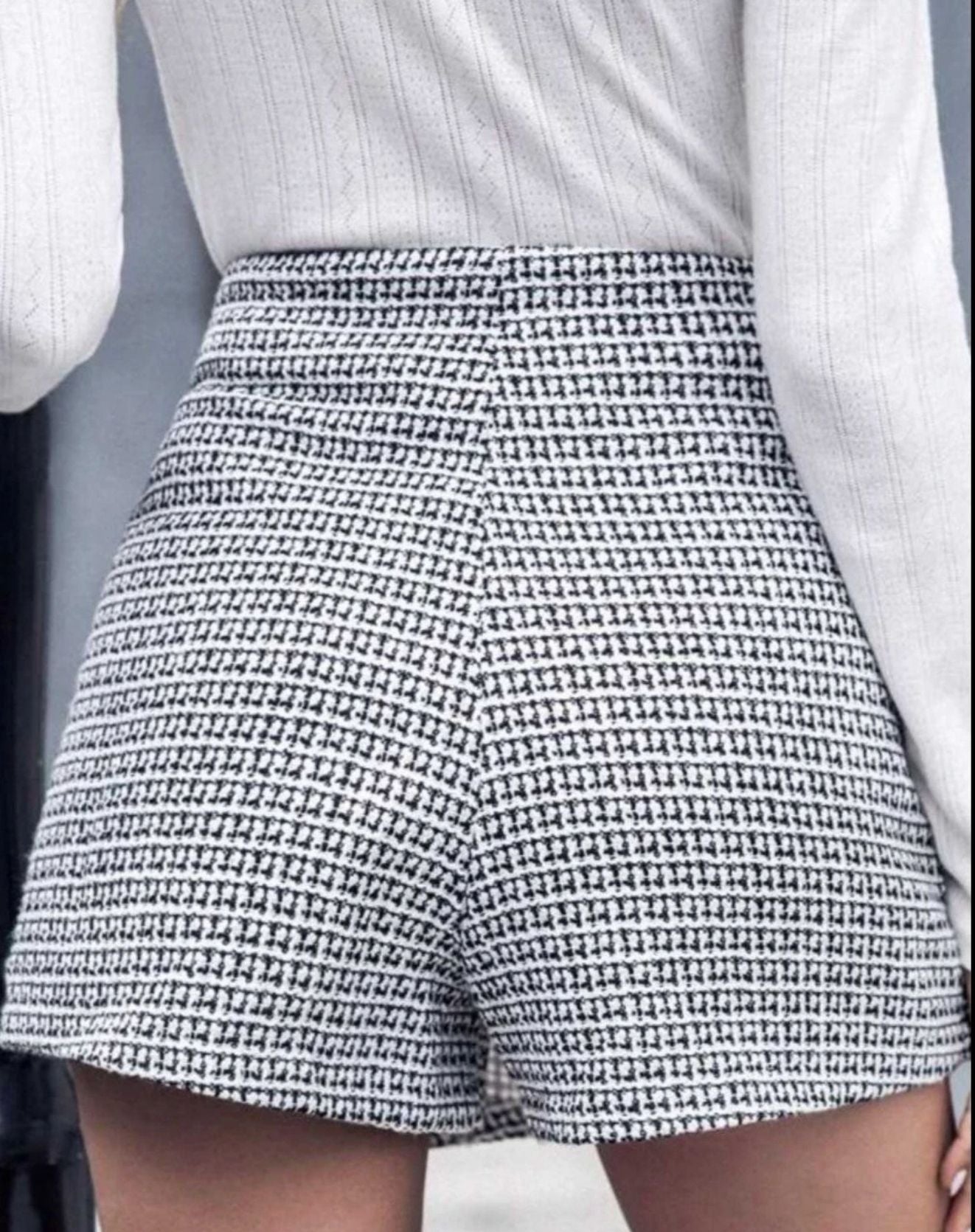 Short Saia Pied Poule - Amit