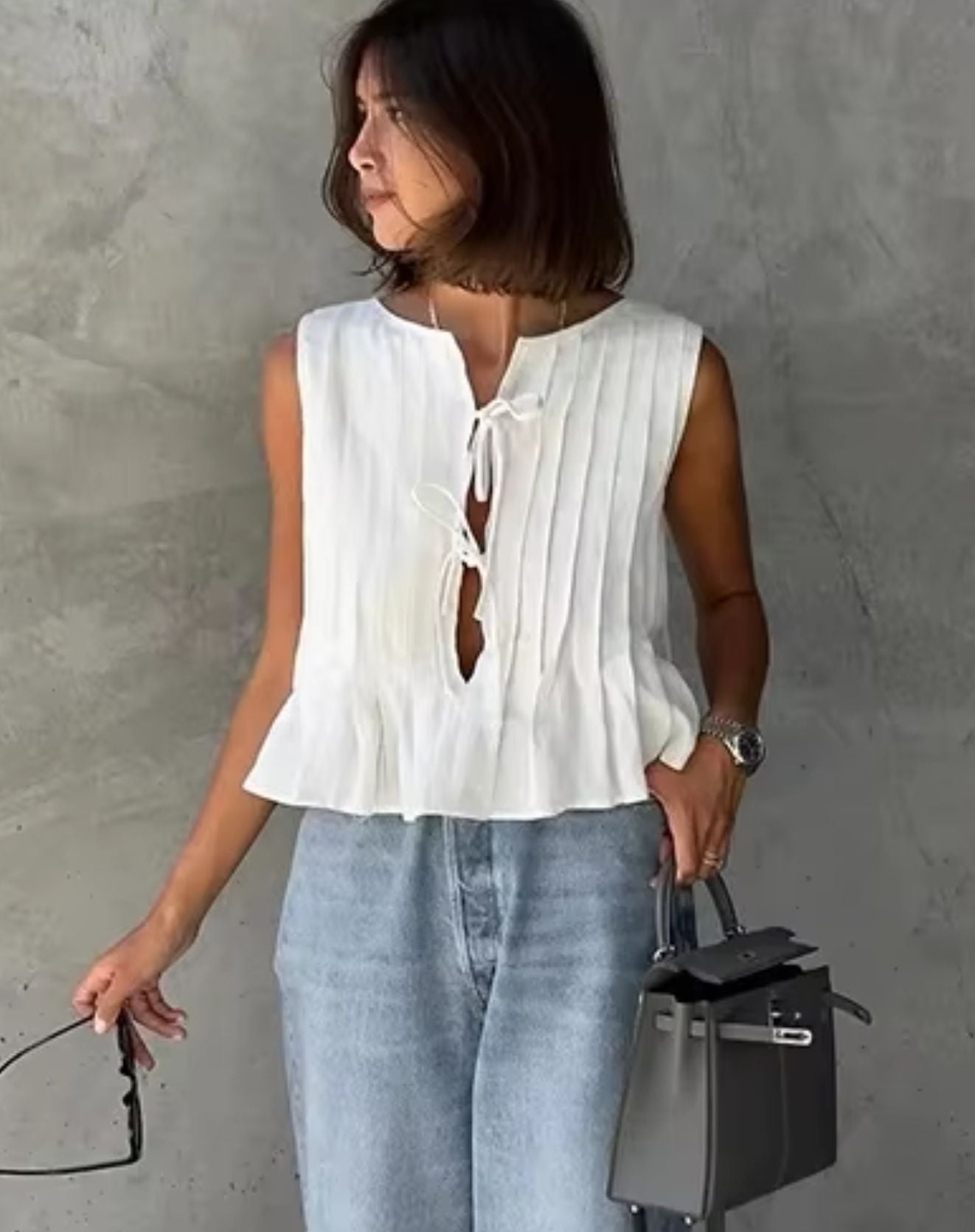 Blusa Lorena com Amarração Frontal