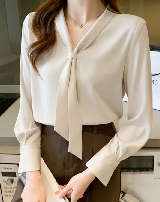 Blusa Margot com Laço Frontal