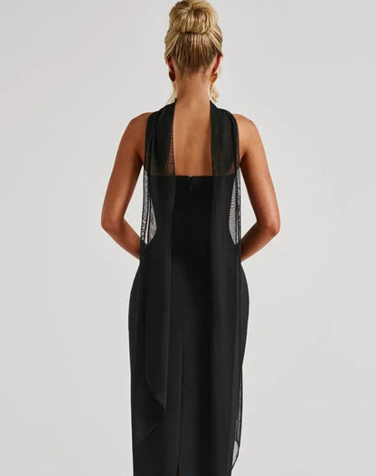 Vestido Longo Mandi Tomara que Caia com Colarinho