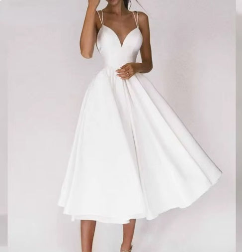 Vestido Midi Married com Decote em V