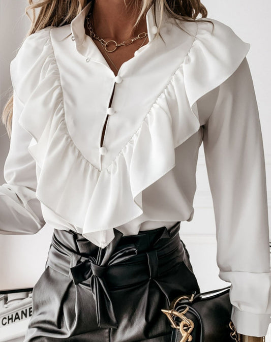 Camisa Ruffle com Babado - Amalle