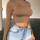 Cropped Basic Mangas Longas - Amalle