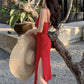 Vestido Midi Cozumel com Fenda Lateral