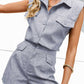 Conjunto Camisa sem Mangas + Short Alfaiataria - Amit 