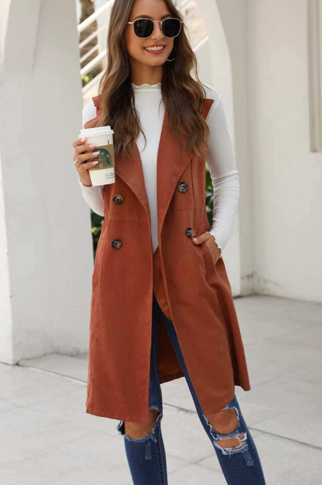 Blazer sem Mangas Alongado – Amalle - Main Image