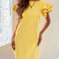 Vestido Curto Lucerna com Corte V nas Costas