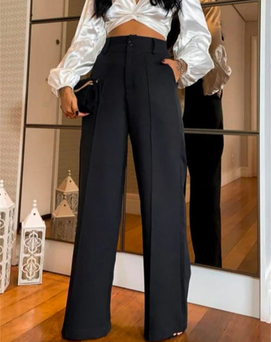 Calça Luxus Pantalona com Bolsos