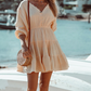 Vestido Curto Navagio Mangas Bufantes - Amalle