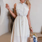 Vestido Midi Retrô com Amarração
