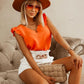 Blusa Albany com Babado nas Mangas