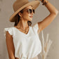 Blusa Albany com Babado nas Mangas
