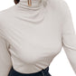 Blusa Rosemary com Gola e Mangas Longas