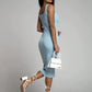 Vestido Midi Tailândia Canelado com Alças